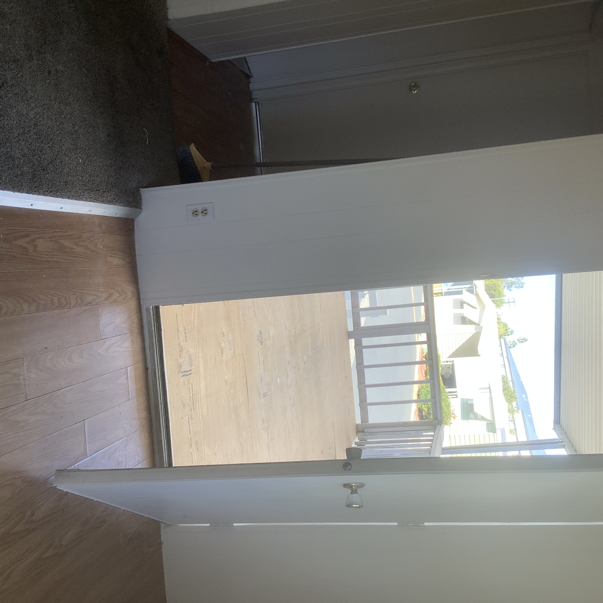 Open doorway from the interior to the covered porch